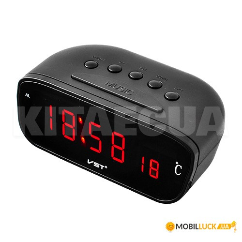 Автомобильные часы с внутренним и наружным термометром 803С-1 VST (24000150) - 2
