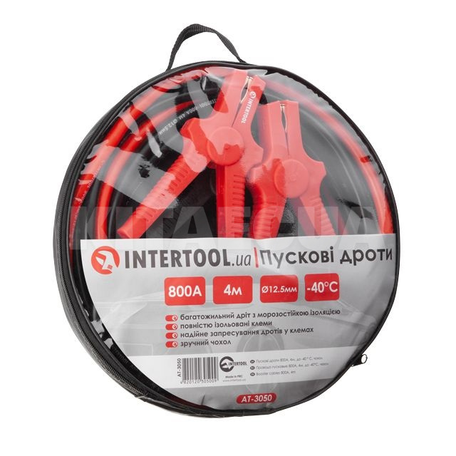 Пускові дроти 800А 4м Intertool (AT-3050) - 4