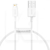 Кабель USB Lightning 2.4A Superior Series 0.25м білий BASEUS (CALYS-02)