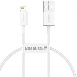 Кабель USB - Lightning 2.4A Superior Series 0.25м белый BASEUS