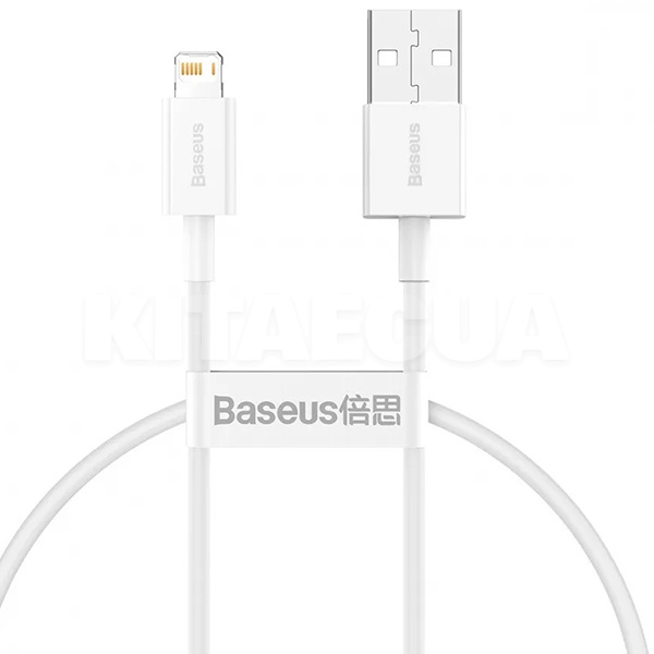 Кабель USB - Lightning 2.4A Superior Series 0.25м белый BASEUS (CALYS-02)