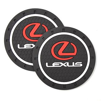 Коврики антискользящие в подстаканник 7 см Lexus (2шт.) 
