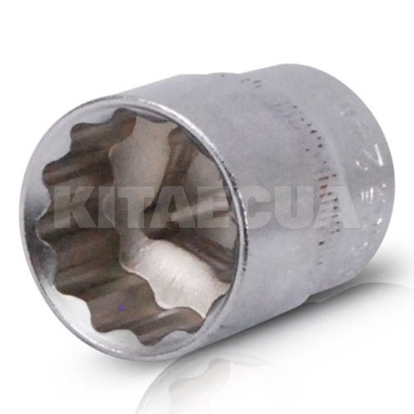 Головка торцева 12-гранна 24 мм 1/2" 38 мм Intertool (ET-0224)