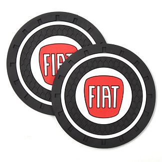 Коврики антискользящие в подстаканник 7 см Fiat (2шт.) 