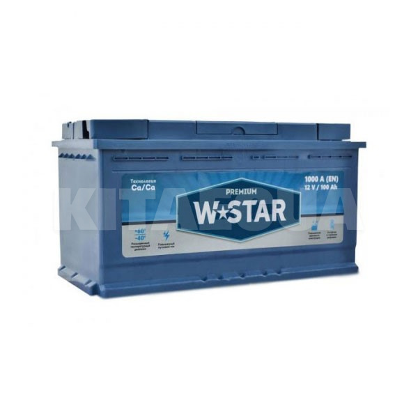 Аккумулятор автомобильный 100Ач 10А "+" слева W STAR (600 71 02)