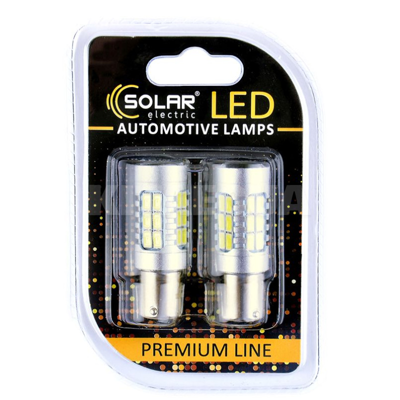 LED лампа для авто P21w BA15s S25 1156 21W 6500K Solar (SL1395)