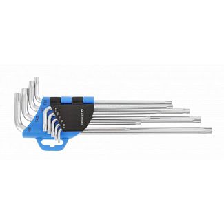 Набор ключей TORX Г-образных экстра длинных Cr-V 9 предметов HOGERT