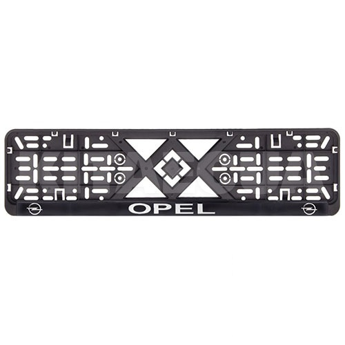 Рамка номерного знака пластик, з рельєфним написом OPEL VITOL (50270)