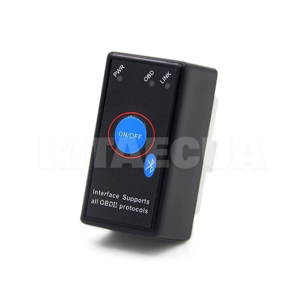 Cканер-адаптер v1.5 Bluetooth с кнопкой питания ON/OFF чип Pic18F25K80 Elm 327 (ASELM327)