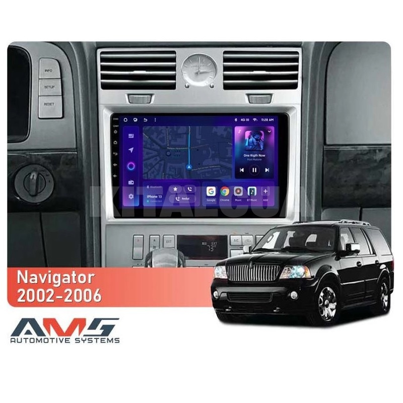 Штатна магнітола MOSS M3 4+32 ГБ 9" Lincoln Navigator 2002-2006 AMS (50091) - 2