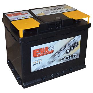 Аккумулятор автомобильный 65ч 640А "+" справа EUROKRAFT