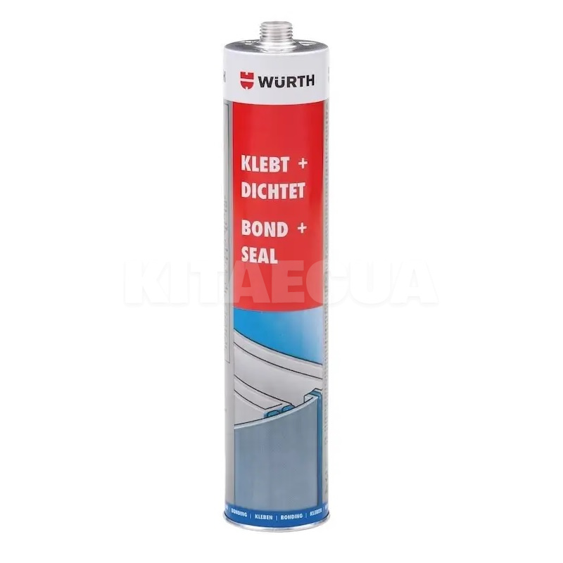 Клей-герметик 300мол K+D поліуретановий чорний Wurth (8901003)