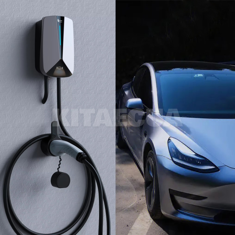 Зарядка для електромобіля 7.4 кВт 32А 1-фаза Type 2 (європейське авто) Libra FEYREE на VOLKSWAGEN e-Golf (FY7-32-1PH-TP2-CS-LIB) - 4