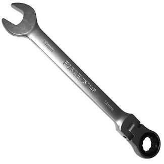 Ключ рожково-накидний 14 мм х 191 мм з тріскачкою та шарніром FORCE
