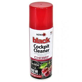 Полироль для пластика "вишня" 200мл Cherry Black Cockpit Cleaner NOWAX