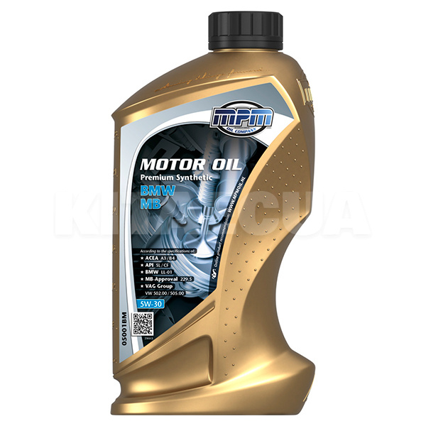 Масло моторне синтетичне 1л 5W-30 BMW/MB MPM (MPM_05001BM)