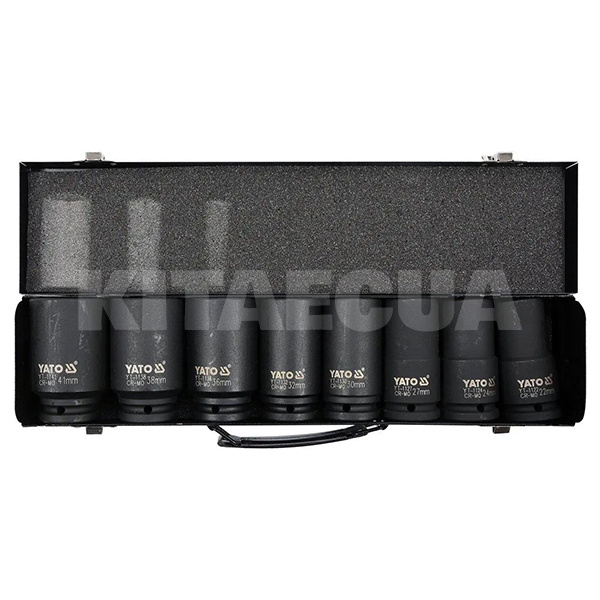 Набор головок торцевых ударных 3/4" М 22-41 мм 8 предметов YATO (YT-1155-YATO)