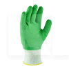 Перчатки рабочие антискользящие трикотажные с латексным покрытием зеленые XL Extragrab DOLONI (4526)