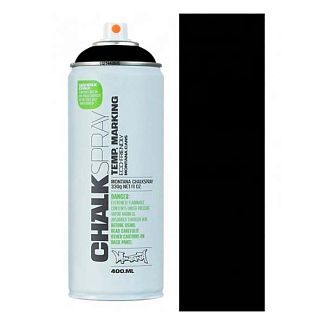 Краска черная 400мл матовая Chalk 9000 на меловой основе MONTANA