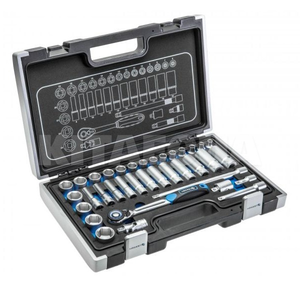 Набор инструментов 3/8" 36 предметов HOGERT (HT1R465)