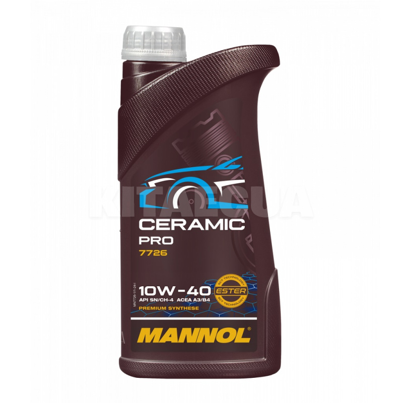Масло моторное синтетическое 1л 10W-40 CeramicPro Mannol (MN7726-1)
