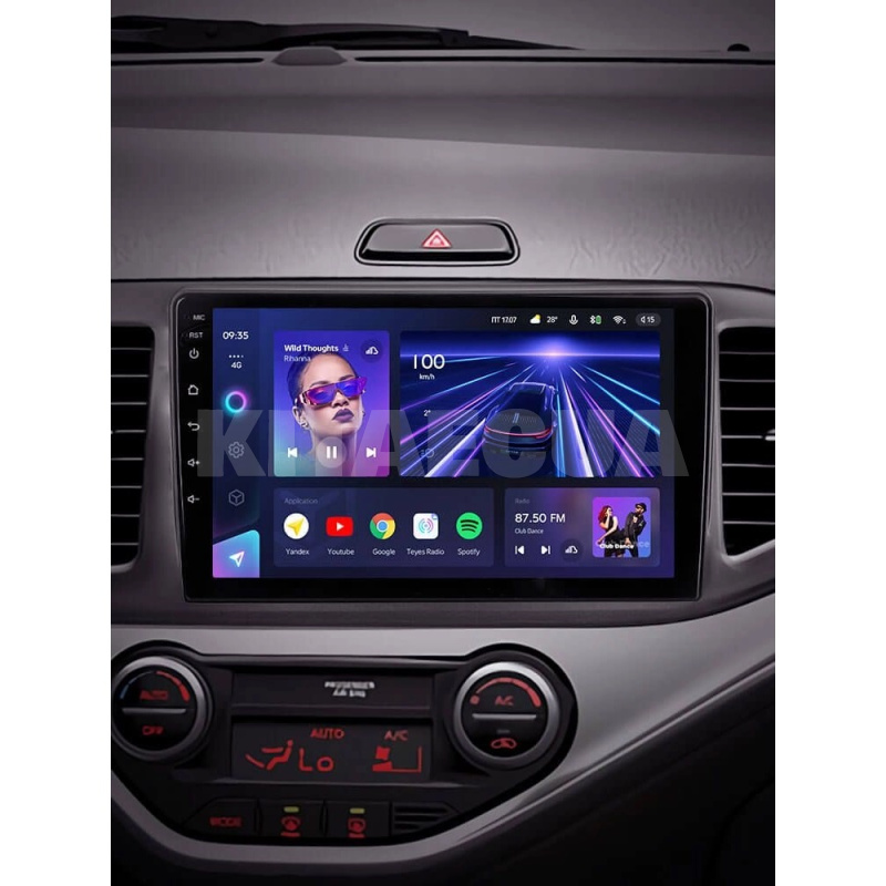 Штатная магнитола CC3L 4+32Gb 9" Kia Picanto 2011-2017 Teyes (42689) - 2