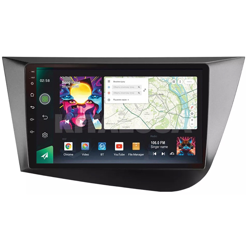 Штатная магнитола PRO 9464 4+64 Gb 9" Seat Leon 2 2005-2012 SIGMA4car (39900)