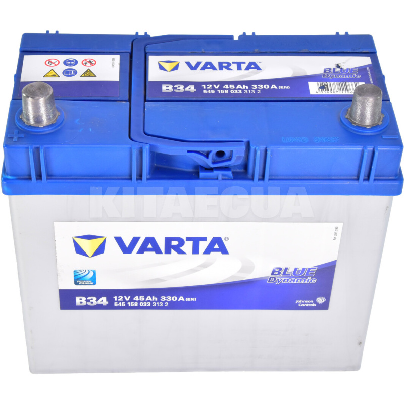 Акумулятор автомобільний 45Ач 330А "+" зліва VARTA (VT 545158BD) - 2