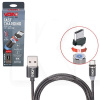 Кабель USB microUSB 2.4А MC-2302M 2м чорний VOIN (MC-2302M BK)