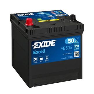 Аккумулятор автомобильный Excell 50Ач 360А "+" слева EXIDE