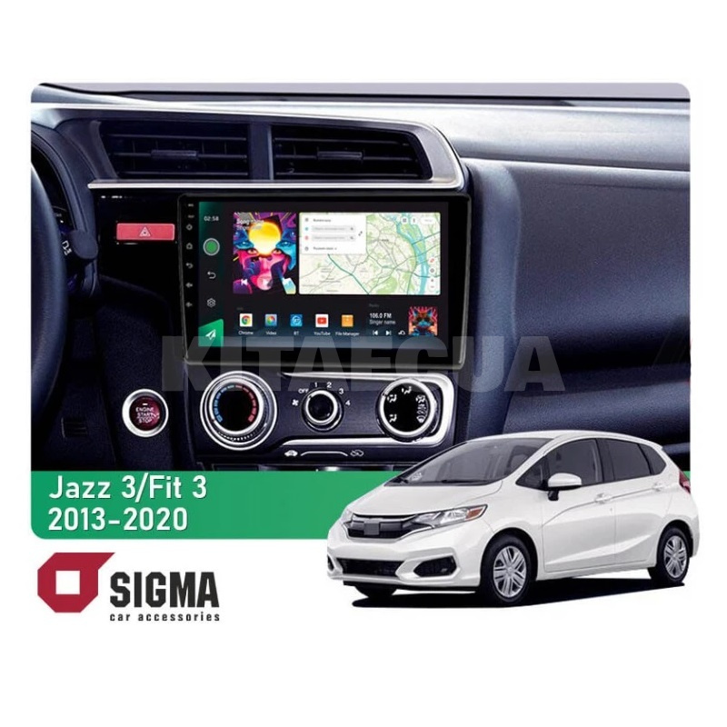 Штатная магнитола PRO 10464 4+64 Gb 10 Honda Jazz 3 2013-2020 (A) SIGMA4car (40088)