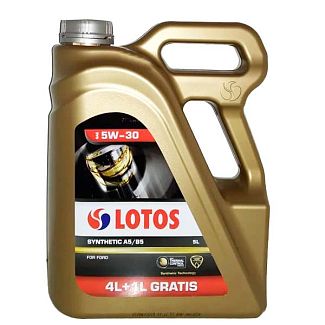 Масло моторное синтетическое 5л 5W-30 SYNTHETIC A5/B5 LOTOS