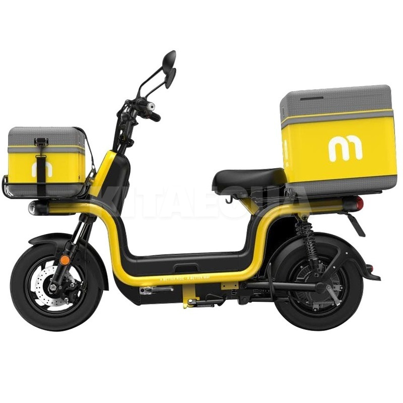 Электроскутер 120 км 1200 Вт желтый + 2 бокса в подарок AIMA (XIO MA U1 L1E-Yellow) - Kitaec.ua 2 Электроскутер 120 км 1200 Вт желтый + 2 бокса в подарок AIMA (XIO MA U1 L1E-Yellow) - 2