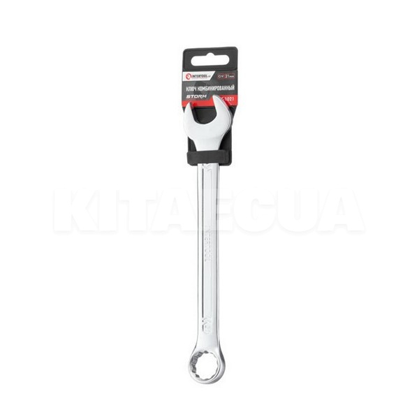 Ключ комбинированный 21 мм Cr-V DIN3113 STORM Intertool (XT-1021) - 4