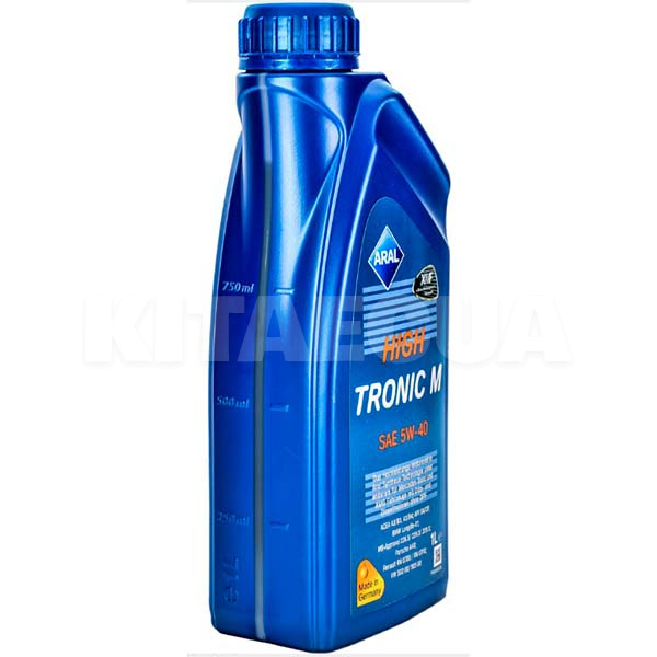 Масло моторное синтетическое 1л 5W-40 HighTronic M Aral (150B6A) - 5
