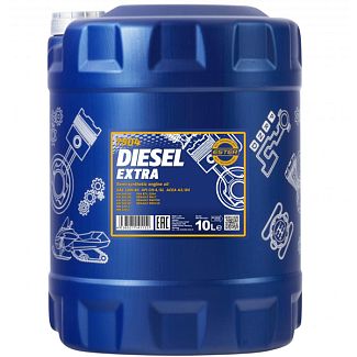 Масло моторное полусинтетическое 10л 10W-40 Diesel Extra Mannol
