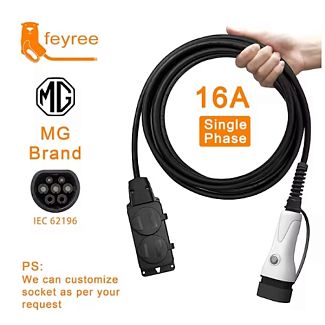 Разрядный кабель (разрядник V2L) Type2 - EU Schuko 3.5 кВт 5м (MG) FEYREE