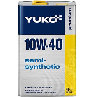 Масло моторне Напівсинтетичне 4л 10W-40 SEMISYNTHETIC Yuko