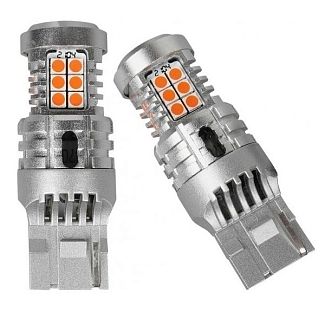 Светодиодная лампа U24 12V W21W 1300K (компл.) AMS