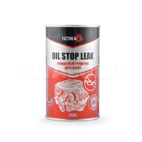 Герметик автомобільний масляної системи двигуна 300мл Oil Stop Leak NOWAX (NX30210)