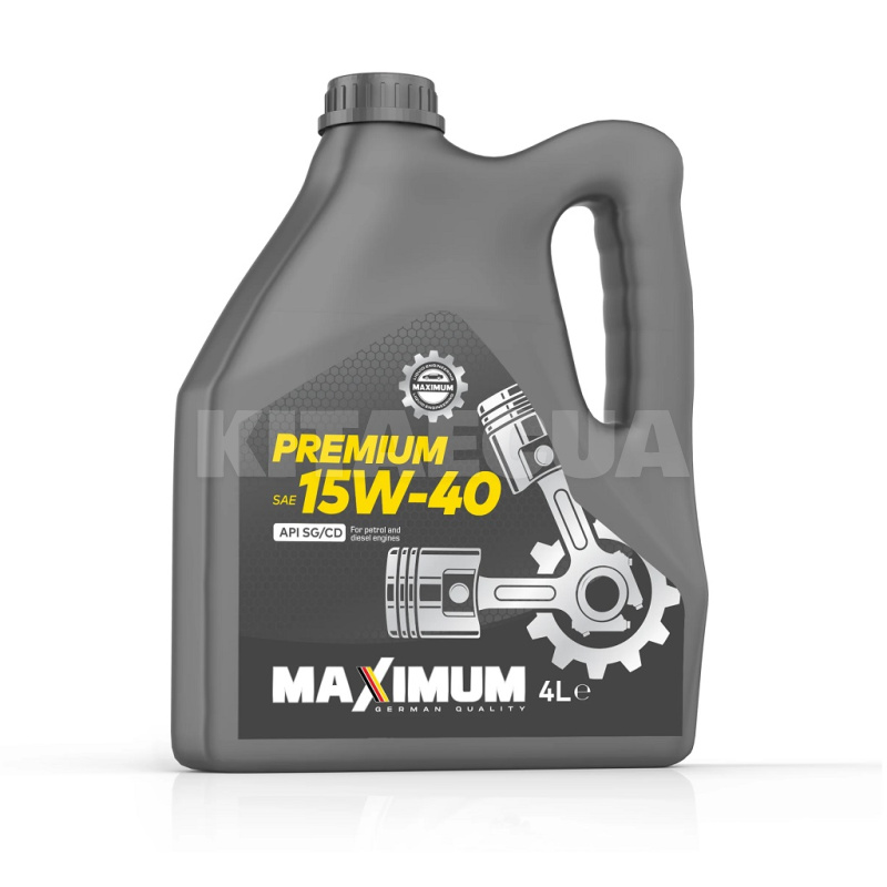 Масло моторное минеральное 4л 15W-40 Premium SG/CD MAXIMUM (Premium 15W40 SG/CD_4л)