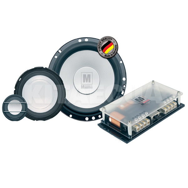 Динаміки компонентні 2-х смугові 6.5" (16.5 см) 90 Вт сірі (2 шт) MS 6.2 Active German Maestro (20824)