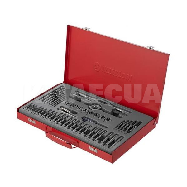 Набор плашек и метчиков 52 предмета M3-M12 Intertool (SD-8052)