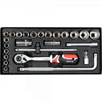 Набор головок торцевых 1/2" 25 предметов YATO