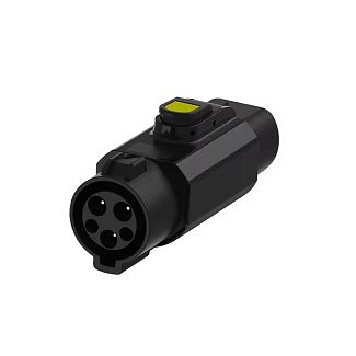 Переходник 7.4 кВт 32А 1-фаза Type 1 (станция) - GB/T AC (китайское авто) с фиксатором Teschev