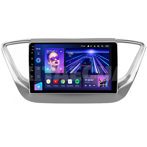 Штатна магнітола CC3 4+32 Gb 9" Hyundai Solaris 2 2017-2020 (B) Teyes (46548)