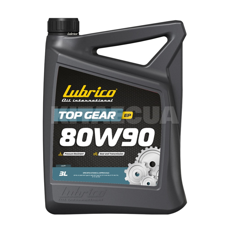 Масло трансмісійне 3л EP 80W-90 TOP GEAR LUBRICO (L-1177-10100030)