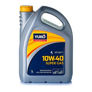 Масло моторное полусинтетическое 5л 10W-40 Super Gas Yuko