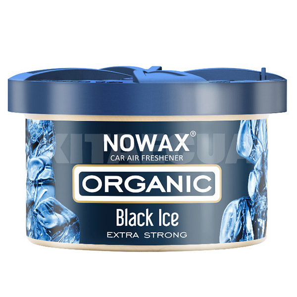 Ароматизатор "чорний лід" 40гр Organic Black Ice NOWAX (NX00107)
