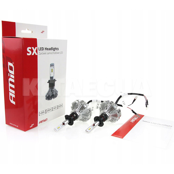 LED лампа для авто SX Series H1 40W 6000K (комплект) AMIO (01061) - 2